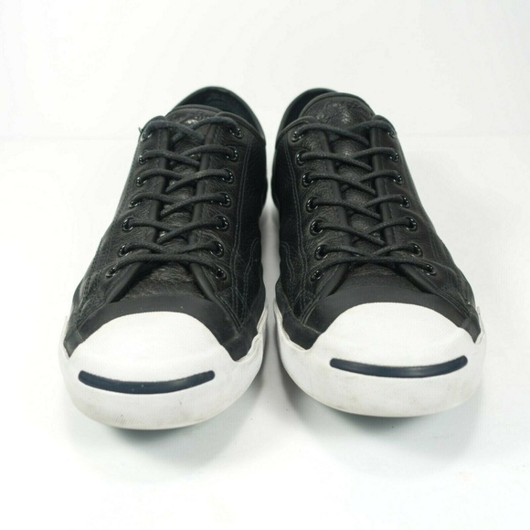 Converse Jack Purcell Low Top Leather Sneakers - Picture 5 of 8